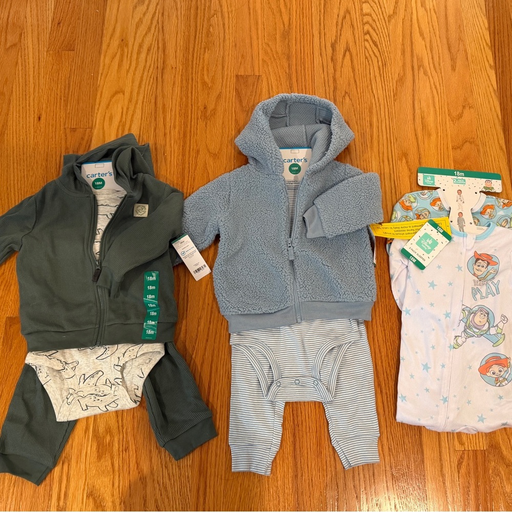 Baby 18m Clothing Set with Jackets and sleeper 8pc